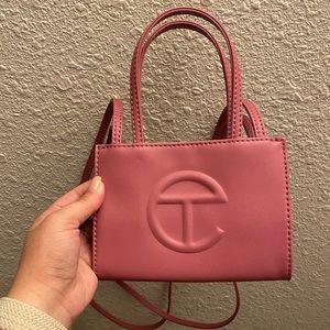 Telfar Mauve “corned beef” small bag